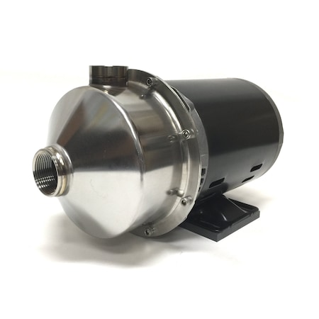 Stainless Steel Pump, Carbon/Silicon Carbide/Viton Seal, 3 HP, ODP Motor, BEP = 45 Gpm